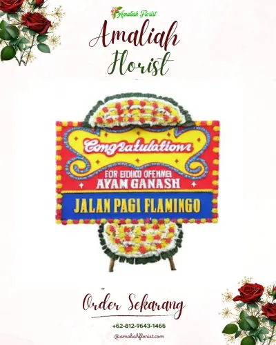 Bunga Papan Congratulation di Pelabuhan Banyuwangi Ketapang